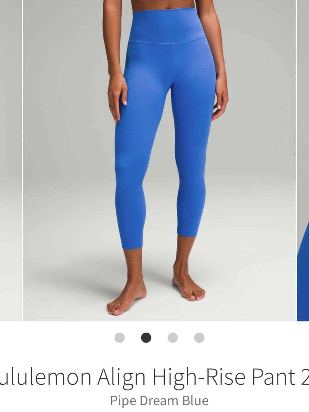 Lululemon Align High Rise Tights 25” Pipe Dream Blue Sz 4 Rare